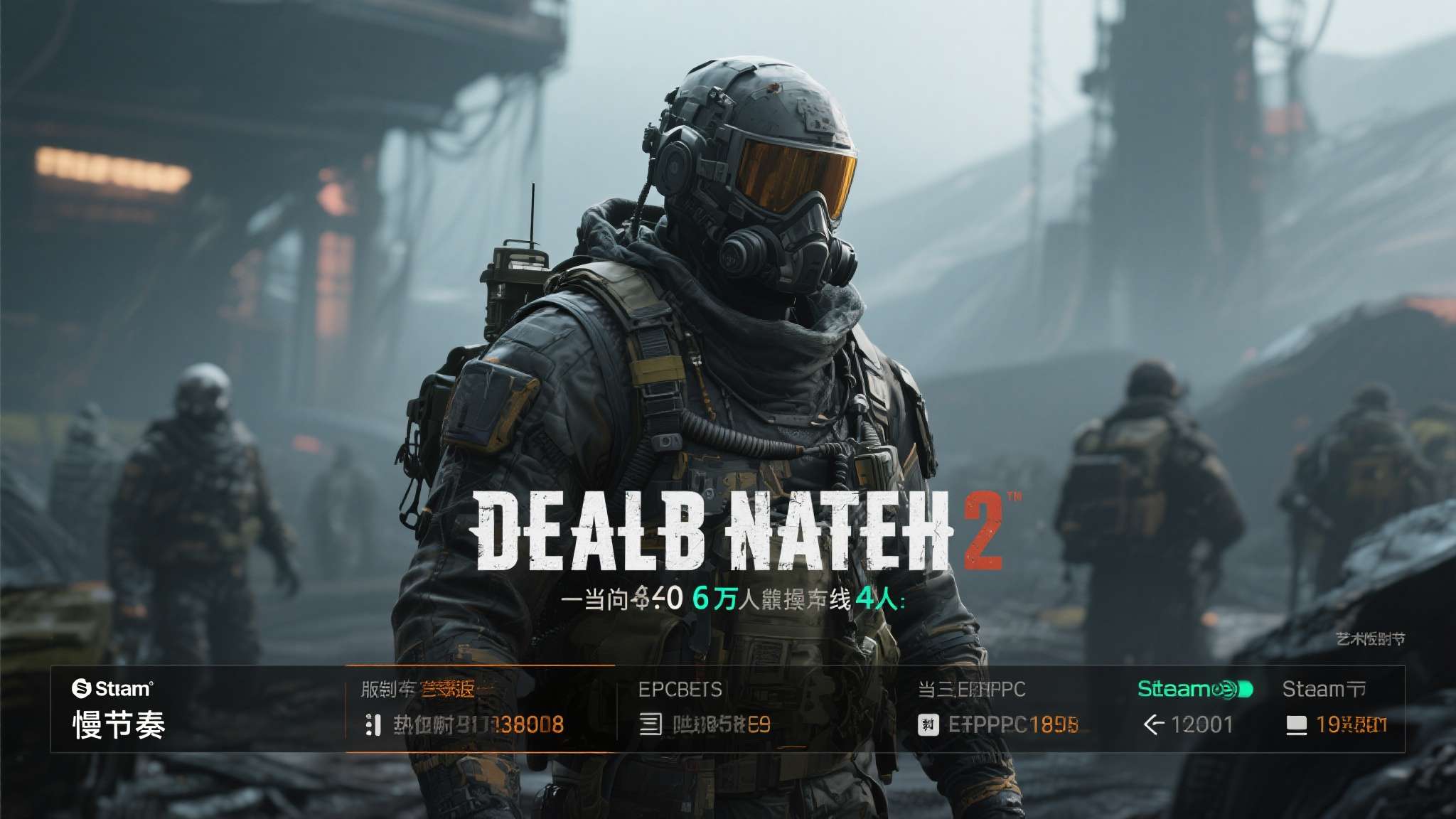 根据Steam平台的实时统计，《死亡搁浅2》在发售后短时间内便达到了接近六万人的